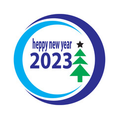 new year icon vector