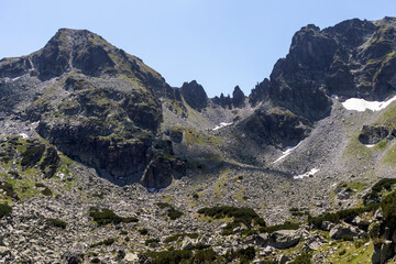 Landscape of Rila Mountain near The Scary lake, Bulgaria
