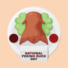 National Peking Duck Day background.