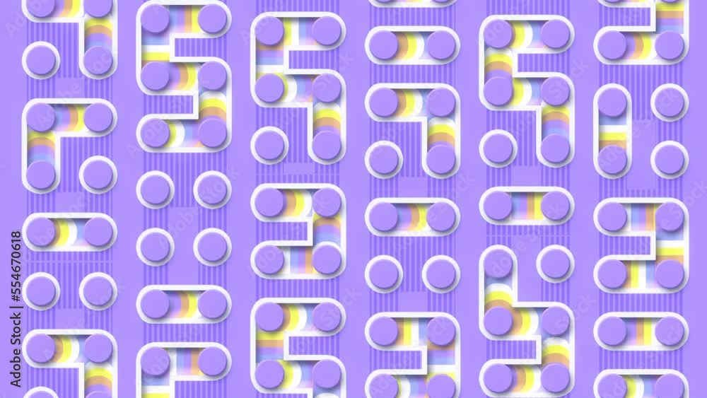 Aufkleber cartoon animated chip, with current flowing. 3d rendering digital animation 4k
