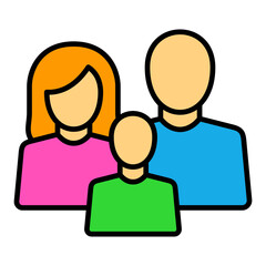 Family Filled Line Icon