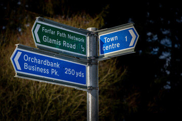 Fototapeta premium Forfar Loch Signs