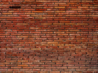 Naklejka premium Old Aged Red Brick Wall Background Texture.