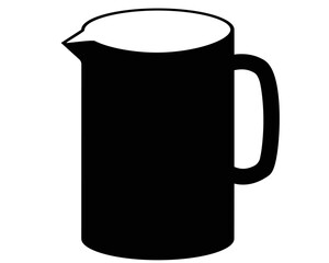 Cup icon, minimal flat design style. Coffee mug vector illustration