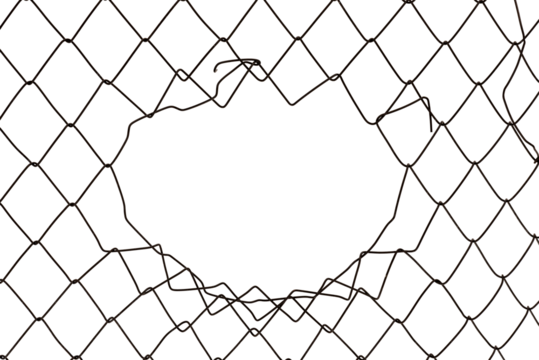 Stainless still Wire mesh rhombus form on white background. Still wire mesh fence