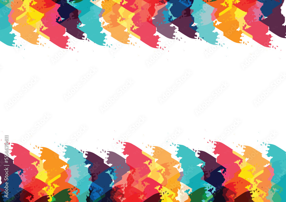 Poster abstract vector paint colorful design background. illustration vector design background