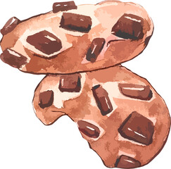 Watercolor cookie