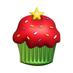 Red Velvet 3D Cupcake 