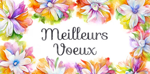 fleurs meilleurs voeux