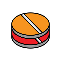 tablets pills icon illustration. Outline color icon style. icon related to healthcare and medical. Simple vector design editable