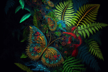 Obraz na płótnie Canvas tropical humid forest. Generative AI