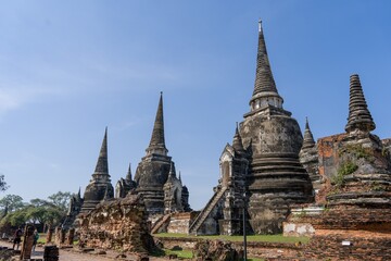 Fototapeta na wymiar Mongkolborphit pagoda in Ayutthaya