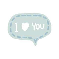 i love you speech bubble heart love valentine