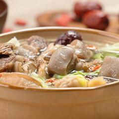 Delicious mutton hot pot in Taiwan.