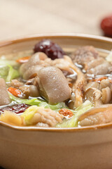Delicious mutton hot pot in Taiwan.