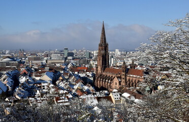 Freiburg an einem sonnigen Wintertag