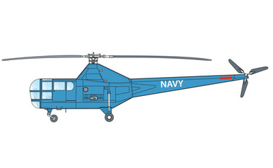 Amerikanischer Hubschrauber der 1950er-Jahre