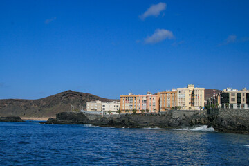 Fototapeta na wymiar Visiting Las Palmas city - Workers' homes,canari island, ,Gran canary,Spain,europe