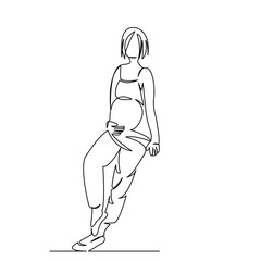 pregnant beautiful girl