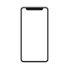 Mobile phone illustration, isolate