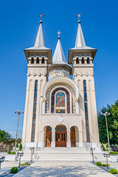The Orthodox Cathedral of Saints Archangels Michael and Gabriel in Sighetul Marmatiei, Maramures, Romania