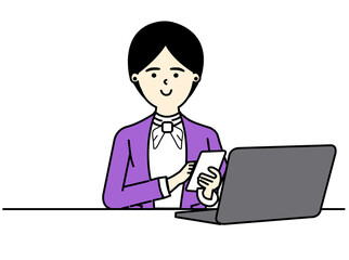 Office Woman Character