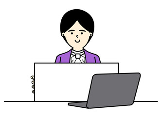 Office Woman Character