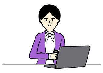 Office Woman Character