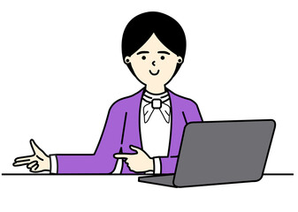 Office Woman Character