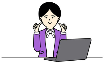 Office Woman Character