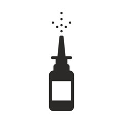 Nasal spray icon. Vector icon isolated on white background.
