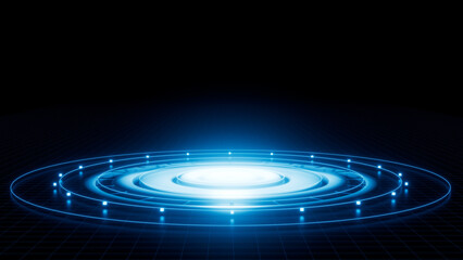 3D rendering technology particle background