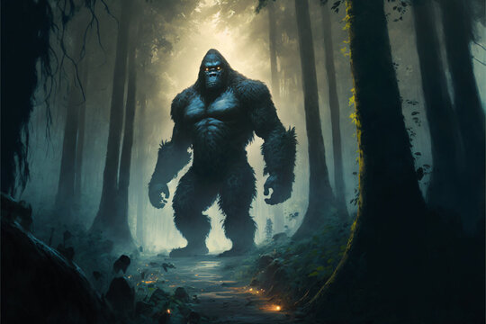 Bigfoot Sasquatch Monster Concept Art