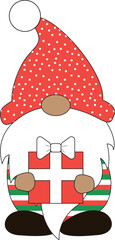 Christmas Gnome with Present