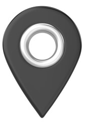 3D location sign. 3D icon. 3D illustration.