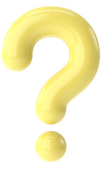 Question mark sign. 3D question mark.