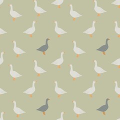 Goose for patterns, linens, wrapping paper