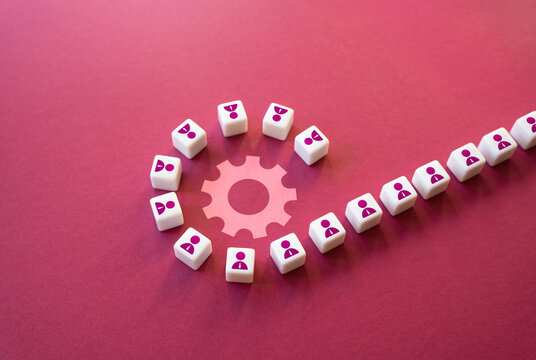 People gather around the project. Collaboration, recruitment of new team members. Join efforts. Joint investment. Teamwork brainstorming. Engineering and designers. Cooperate on project development