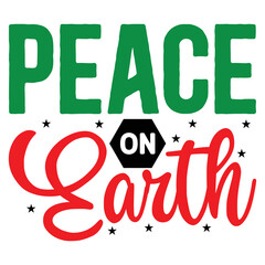 peace on earth   T shirt design Vector File