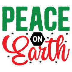 peace on earth   T shirt design Vector File
