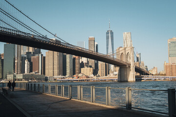 Skyline Brooklyn bridge