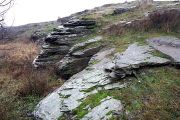 stone path in the mountains