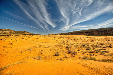 Fototapeta na wymiar Pink Coral Sand Dunes-Utah