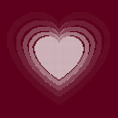 Vector set of hearts. Design elements for Valentine's Day. EPS10