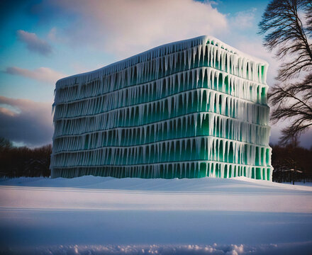 Frozen building