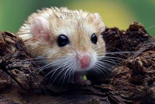Close-up photo of Fat tailed_ gerbil (Pachyuromys duprasi)
