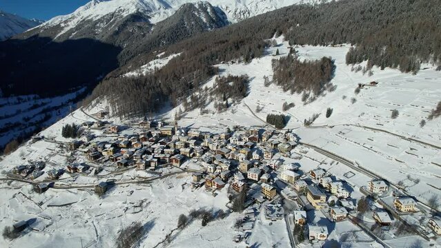 paese inverno neve pejo val di sole trentino