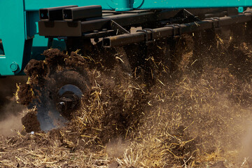 disc harrow close-up