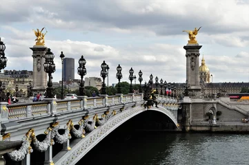 Photo sur Plexiglas Pont Alexandre III Le pont Alexandre-III Paris