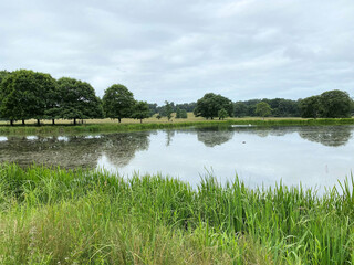Obraz na płótnie Canvas A view of the Cheshire Countryside near Knutsford